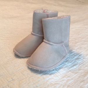 Pink baby boots